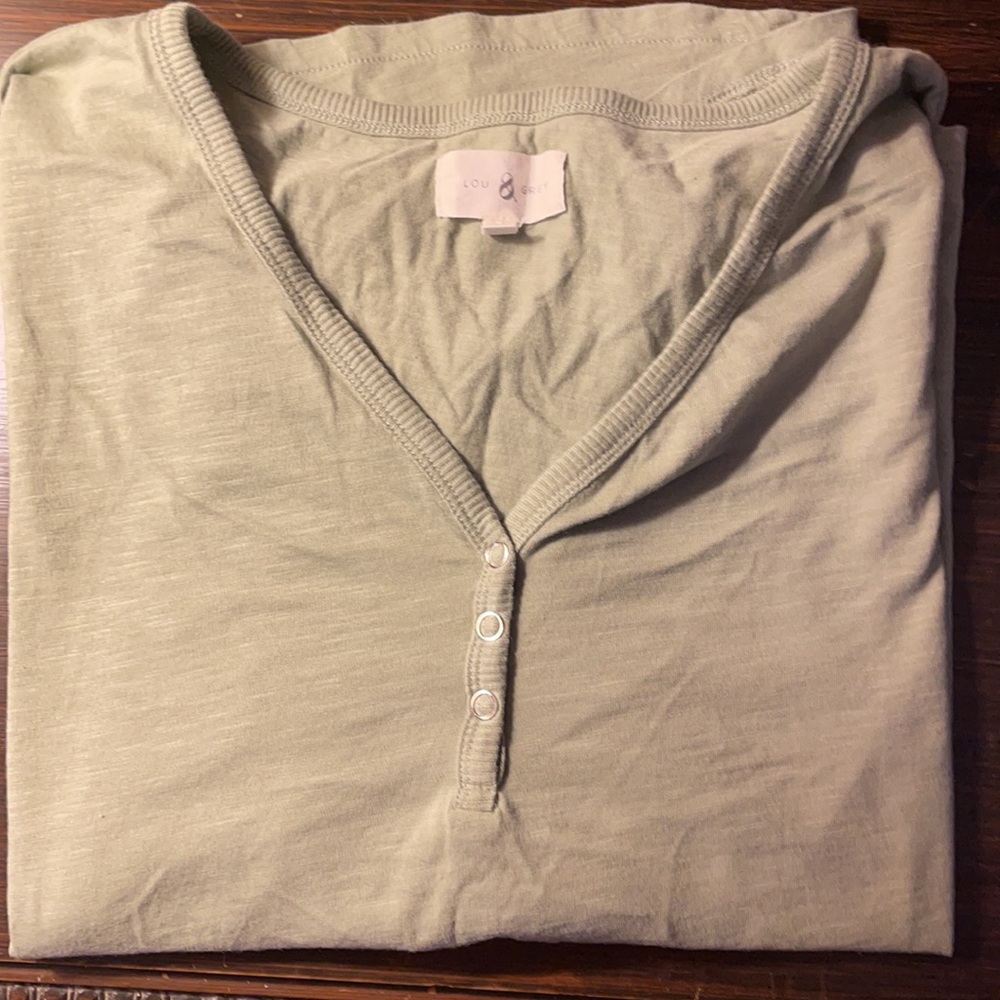 Henley relaxed shirt- Lou & Grey
